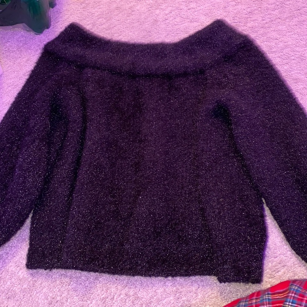 Super stretch soft formal black top